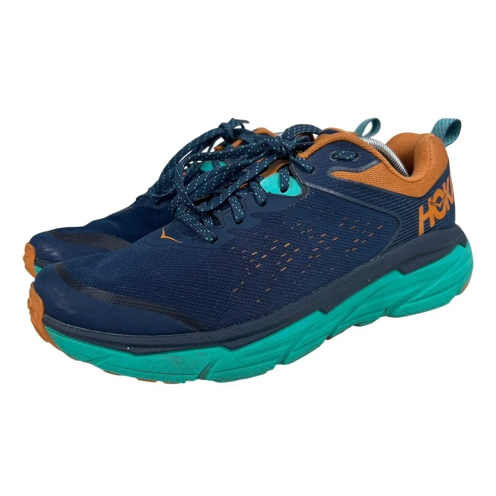 Hoka One One Challenger ATR 6 Mens 11 Running Shoes Blue Orange 1106510 OSAT